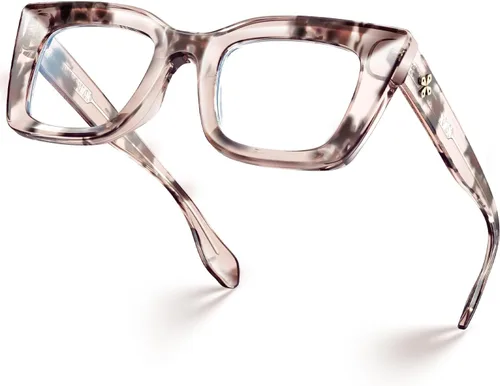 Vista 7 de VISOONE Cat Eye Blue Light Blocking Glasses TR90 Anti-glare Women Calida