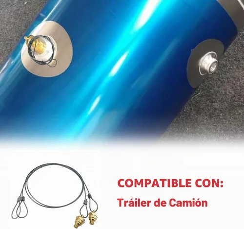 Vista 7 de N3613AD - Tapón de válvula de drenaje para compresor de tanque de aire, 1/4 pulgadas, NPT con cable de 60 pulgadas, apto para remolque