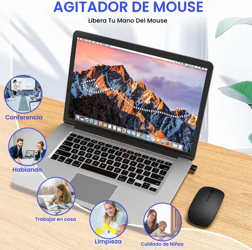 Vista 3 de Ratón Bluetooth inalámbrico para MacBook Air Mac Pro iPad Laptop Computadora Pad Óptico recargable delgado silencioso modo dual