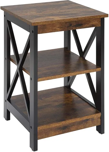 Vista 18 de Convenience Concepts Oxford Mesa Final de 15.75" - Mesa moderna de sala de estar con estantes de almacenamiento, mesa auxiliar de noche transicional
