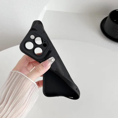 Vista 6 de FLIRACON Funda suave con diseño de murciélagos negros compatible con iPhone (negra, para iPhone 11)