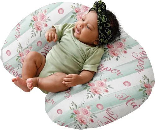 Vista 12 de Dyoart Funda de almohada de lactancia para bebé, fundas de lactancia con nombre personalizado, suave, funda de almohada de lactancia materna