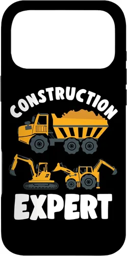 Vista 22 de iPhone 13 Pro Max Truck Construction Expert Excavator Digger para niño pequeño caso