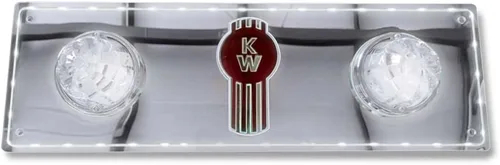 Vista 9 de Florida's Finest Customs compatible con luces de techo para dormitorio Kenworth (azul) Placa de luz de cúpula y acabado espejado Inserto