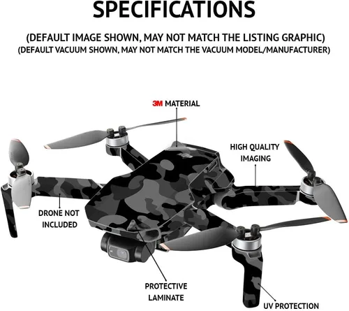 Vista 3 de MightySkins Compatible con DJI Mini 2 Dron portátil – Espacio profundo Funda protectora de vinilo duradera y única Fácil de aplicar, quitar