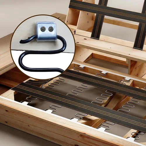 Vista 6 de Yoogu Resortes de tapicería para sofá de 15 pulgadas, 4 piezas de repuesto, incluye clips para reparación de muebles u otras aplicaciones