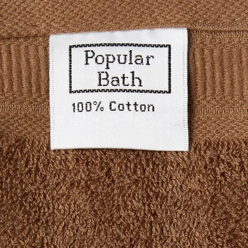Vista 3 de Popular Bath Toallas de baño, colección Larissa, juego de 3 piezas, diseño rosa