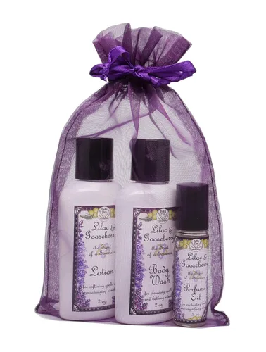 Vista 3 de Set de regalo de lila y grosella espinosa Perfume con loción de tamaño de viaje y gel de baño Yennefer Scent of a Sorceress by Bella Des Natural