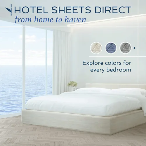 Vista 5 de Hotel Sheets Direct - Fundas de almohada de 100% bambú súper suaves, sedosas y frías, resistentes al sudor, absorbentes de humedad
