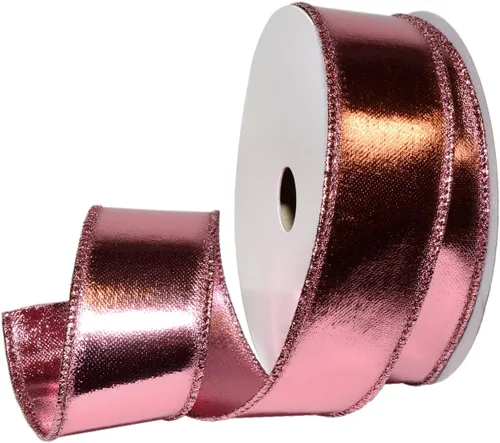 Vista 6 de Morex Ribbon alámbrico Lamé cinta, 2 – 1/2" X 10 yd, color dorado