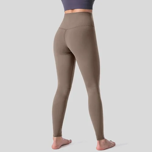Vista 4 de Pantalones de yoga para mujer, leggings de entrenamiento de cintura alta para mujer, pantalones deportivos para gimnasio, control de abdomen