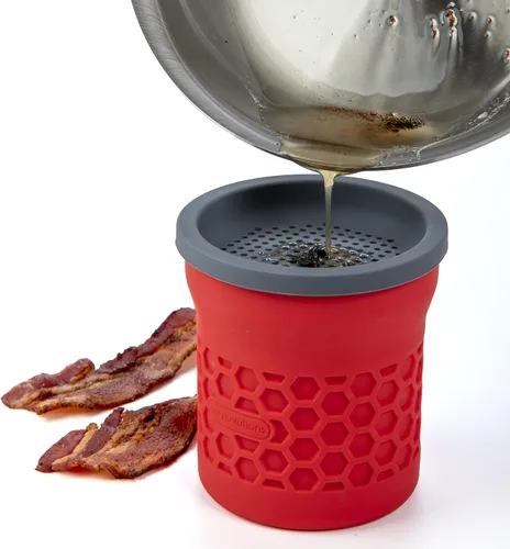Vista 7 de PrepSolutions Colador de Grasa – Acero Inoxidable, Eliminación Rápida y Fácil de Grasa para Cocinar