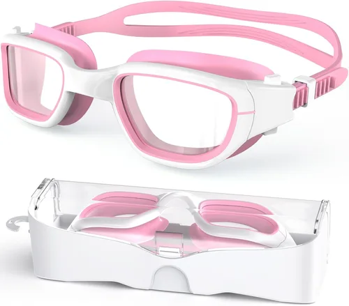 Vista 16 de Gafas de natación para niños, gafas de natación para niños de 6 a 14 años, gafas de piscina con protección UV antivaho para niños y niñas