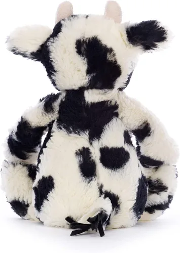 Vista 4 de Jellycat Becerro Tímido, Animal de Peluche, Mediano de 12 Pulgadas - Juguete de Peluche Clásico del Patio de la Granja - Regalo Clásico para Niños