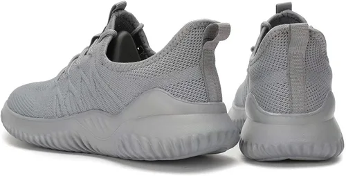 Vista 8 de Zapatos deportivos para correr para hombre, zapatillas sin cordones para caminar, ligeros, transpirables, informales, con suela suave, entrenadores