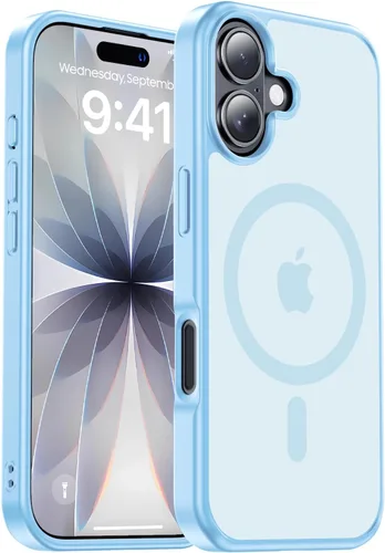Vista 107 de Funda magnética para iPhone Air con protector de lente de cámara, protección grado militar de 10 pies, compatible con funda MagSafe Slim para iPhone