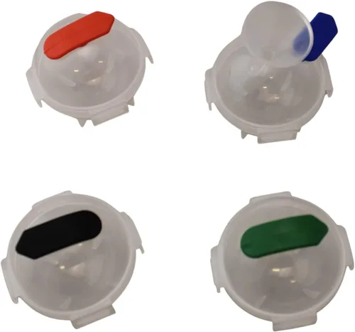 Vista 3 de Paquete de 4 moldes redondos grandes para hacer bolas de hielo de 2 pulgadas, para barra de piedras de whisky, para fiesta, incluye mini embudo (1)