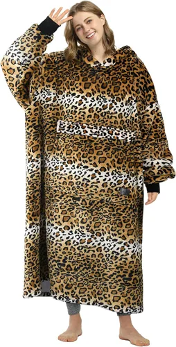 Vista 25 de Catalonia Sudadera con Capucha Manta Extragrande, Cómoda Sudadera Sherpa Usable, Regalo para Ella