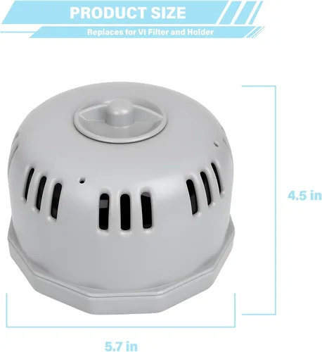 Vista 7 de Aplicable a P6653 y P05343 Piezas de Repuesto Tipo VI Juego de Soporte de Filtro para Jacuzzi Coleman Saluspa, Incluye 2 Cartuchos de Filtro