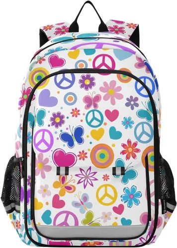 Vista 11 de ALAZA Moon Stars Alchemy Witch - Mochila para laptop para mujeres y hombres, bolsa de viaje casual con compartimento y múltiples bolsillos