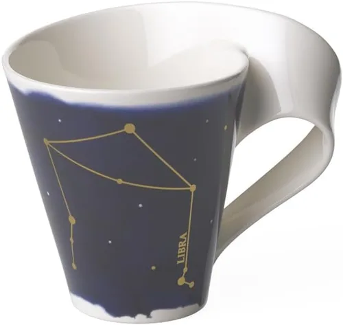 Vista 7 de Villeroy & Boch NewWave - Taza de estrellas con asa, bonita forma con motivo de acuario, porcelana premium, fabricada en Alemania, apta
