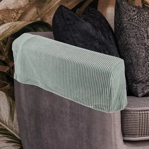 Vista 7 de FOMIYES 2 fundas para reposabrazos de sofá, protectores elásticos para sillas, reclinables, perros y gatos