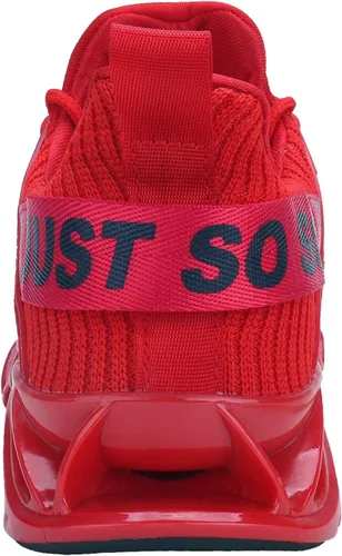 Vista 6 de COKAFIL - Zapatos de correr para hombre, tenis atléticos con bordes para caminar