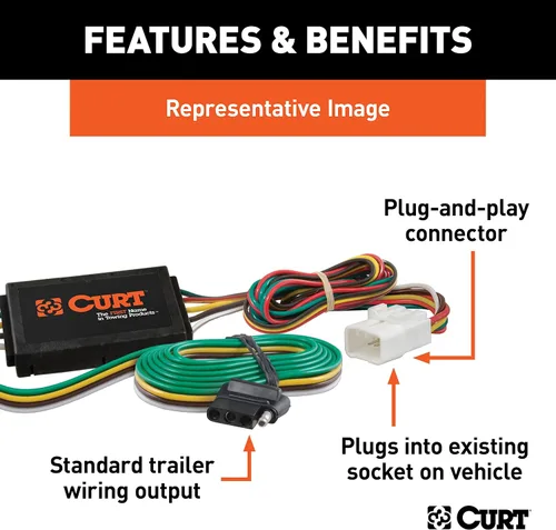 Vista 2 de Personalizado 4-Flat, Compatible con Select CX-9, requiere paquete de remolque OEM