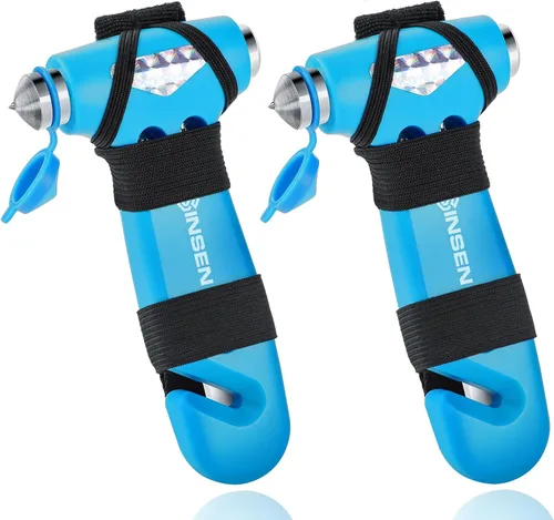 Vista 12 de SENSEN - Cortador de cinturón de seguridad para automóvil, herramienta de emergencia para romper vidrio, kit de escape de martillo de seguridad, 3