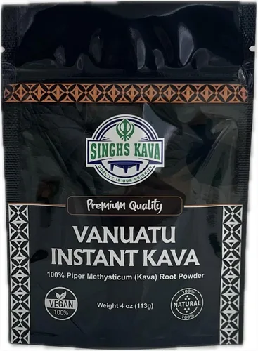 Vista 6 de SINGHS Kava en polvo micronizado instantáneo (Vanuatu, 1 oz)