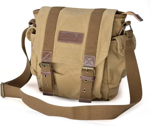 Vista 3 de Gootium Bolso bandolera de lona - Bolso bandolera pequeño vintage