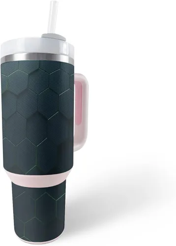 Vista 6 de MightySkins Skin - Vaso de vinilo compatible con Stanley The Quencher H2.0 FlowState de 40 onzas, diversión de los años 90, protectora, duradera