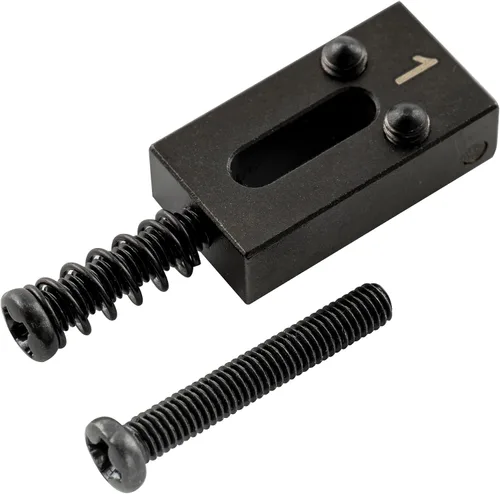 Vista 5 de Musiclily Sillas de puente de guitarra de latón ultra de 0.413 in, sillín de puente de trémolo para Fender Telecaster Tele Stratocaster Strat ST TL