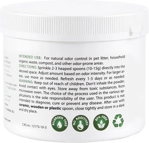 Vista 3 de Polvo de zeolita 3 veces activado 0.55 libras 8.82 oz Ultra fino menos de 2 µm Clinoptilolita 94+-3% Polvo mineral natural Heiltropfen®