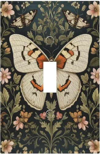 Vista 91 de Cubiertas de Interruptor de Luz Artísticas Decorativas Boho Figura Abstracta Interruptor de Pared Único Placa de Interruptor Decorativo Placa