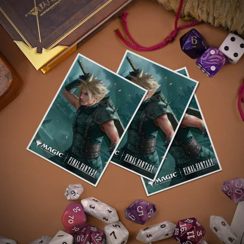 Vista 5 de Ultra PRO - Fundas Protectoras Final Fantasy x Universes Beyond Cloud, Soldado Ex-105ct APEX para Magic: The Gathering Accesorios para Juego