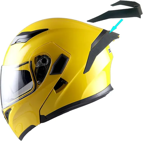 Vista 17 de 1Storm Casco modular de cara completa para motocicleta con doble visera abatible y protector solar: HB89 Flecha Azul