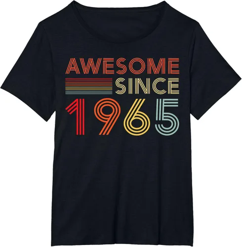 Vista 25 de Camiseta retro de 60 cumpleaños decoraciones para hombres 60 años 1965 60, Negro