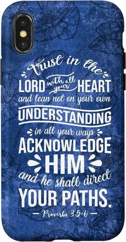 Vista 5 de Trust in Lord with All Your Heart Proverbio 3:5-6 - Carcasa cristiana para iPhone 17