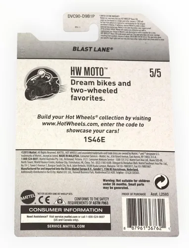 Vista 2 de Hot Wheels Blast Lane, HW Moto 5/5 [rojo] Caza del tesoro regular