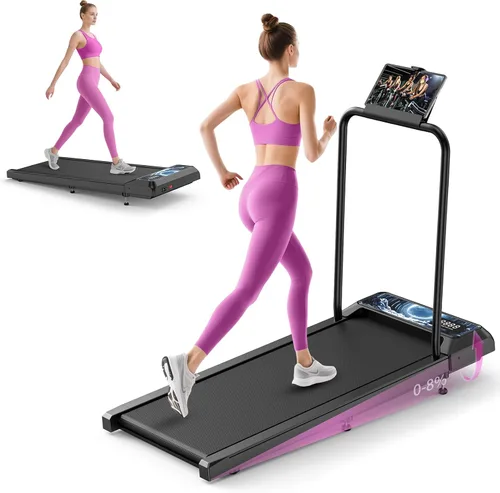 Vista 10 de Walking Treadmill Pad with Incline, Walking 2.5HP for Home and Office, 265Lbs Weight Capacity, Treadmill with APP & Remote Control, LED Display