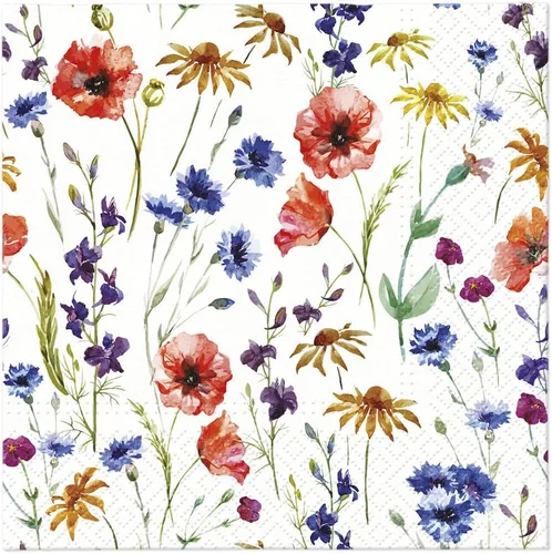 Vista 28 de Servilletas de papel de flores de primavera y verano, tamaño almuerzo, desechable, 20 unidades, 13 x 13 pulgadas (desplegadas) (Bird of Paradise)