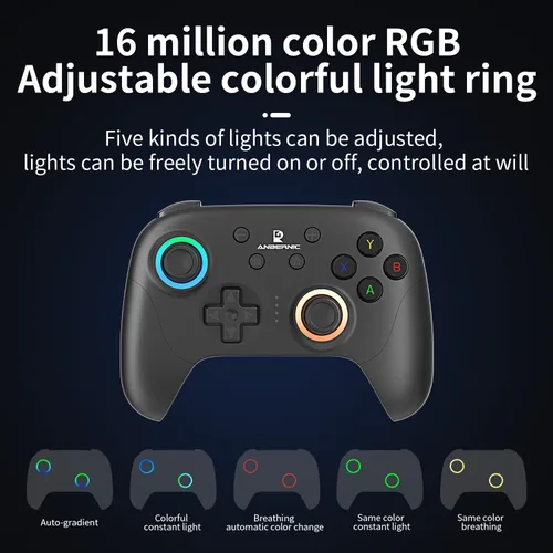 Vista 7 de Doriteney RG P01 Wireless Gaming Controller Compatible with Switch Game Controllers RG P01 2.4G Controller Gamepad for