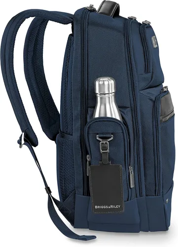 Vista 8 de Briggs & Riley Mochila Work, Azul Marino, Large Cargo Backpack, Work Mochila de carga grande