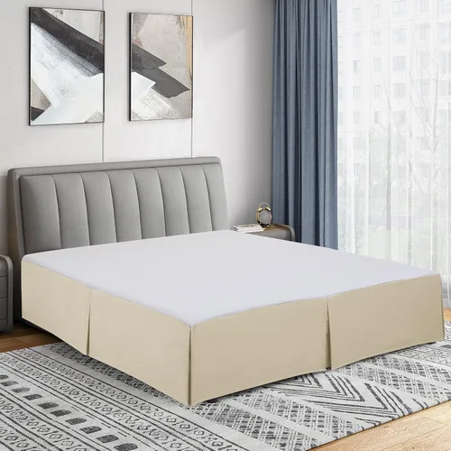 Vista 20 de Cathay Home Falda de cama plisada de microfibra de doble cepillado de fácil ajuste, ultra suave, resistente a la decoloración y a las arrugas