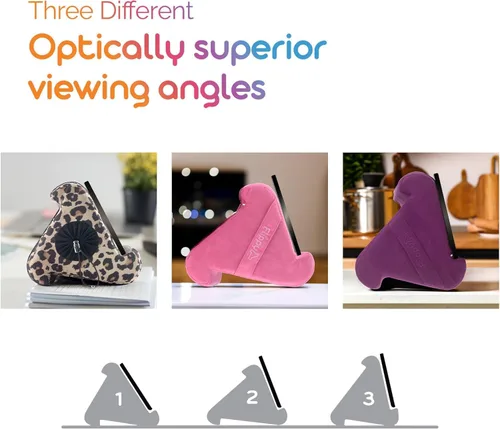 Vista 4 de Flippy Soporte de almohada original para tablet y soporte para iPad, regalo para amantes de los libros y lectores, soporte multiángulo