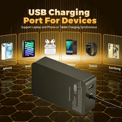 Vista 5 de Reemplazo para cargador de portátil Microsoft Surface Pro 10, 9, 8 de 65 W