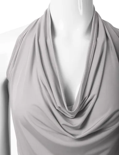 Vista 4 de EIMIN Camiseta sin mangas casual con cuello halter drapeado frontal sexy sin espalda (S-3XL), ett006_rojo