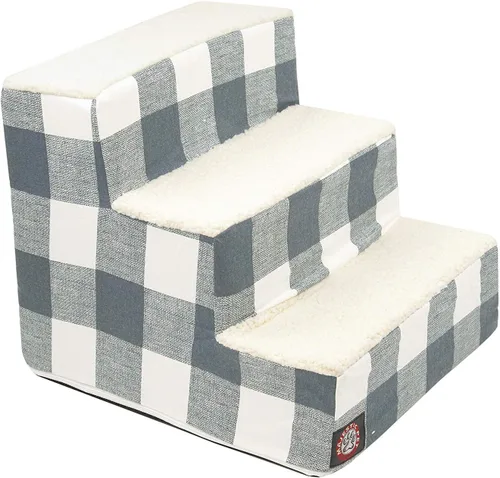 Vista 8 de Majestic Pet - Escaleras portátiles para mascotas suave escalón de espuma de sherpa escalones para perros y gatos rampa para cachorros