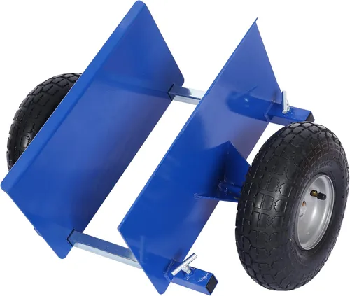 Vista 10 de Plataforma de panel resistente, muñecas de puerta ajustables con ruedas, 2 ruedas neumáticas de 10 pulgadas, rodamiento de carga de 600 libras